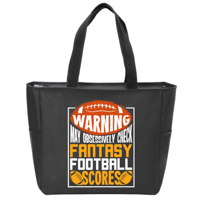 Fantasy Football Gift For A Fantasy Football Player Zip Tote Bag