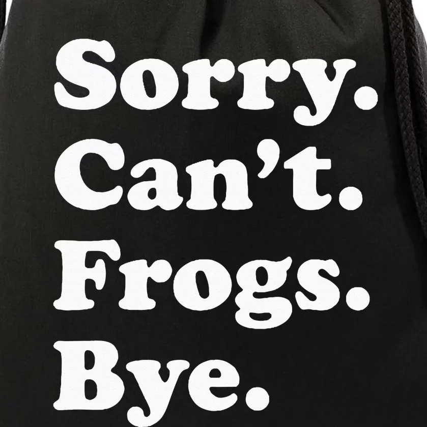 Funny Frog Gift For Men Women Drawstring Bag