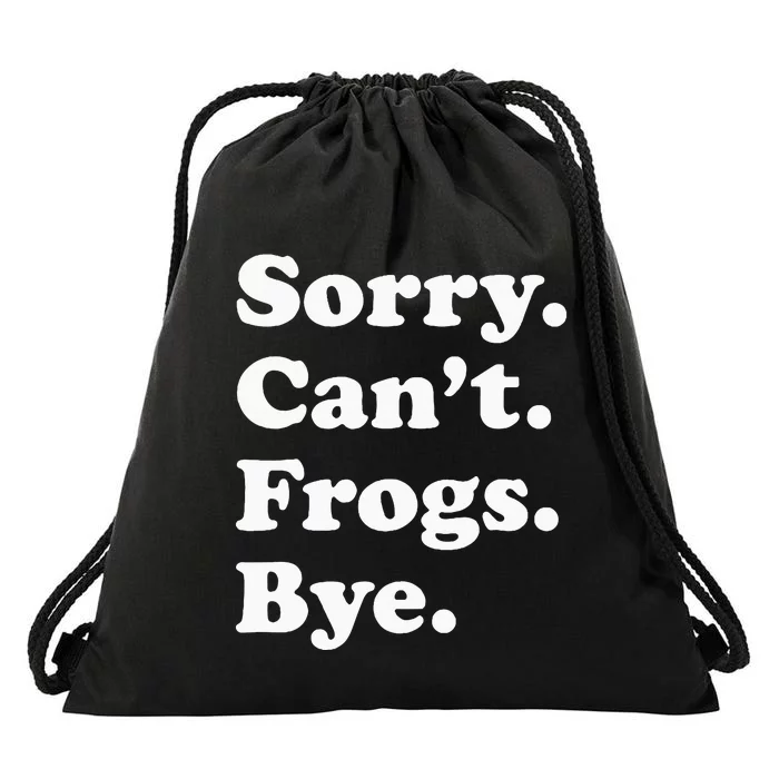 Funny Frog Gift For Men Women Drawstring Bag