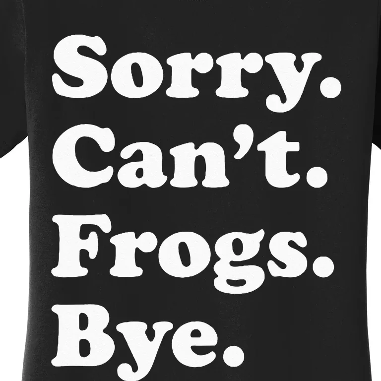 Funny Frog Gift For Men Women Women's T-Shirt