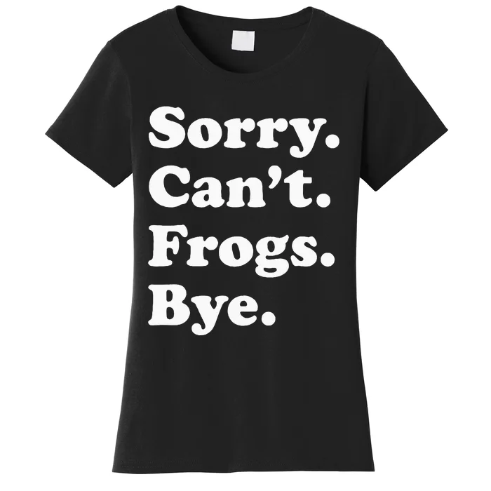 Funny Frog Gift For Men Women Women's T-Shirt