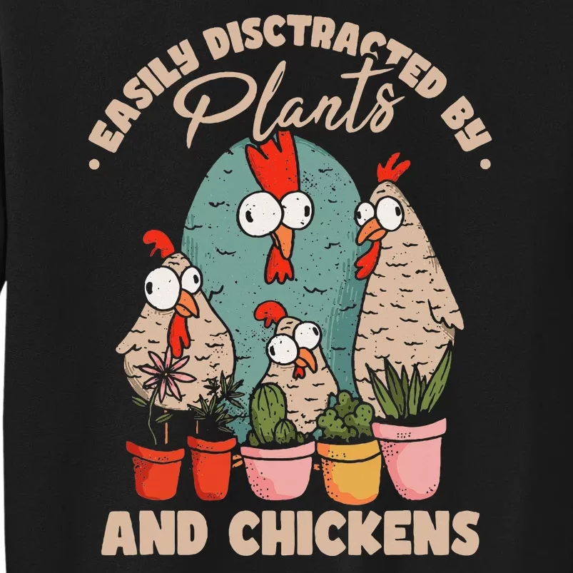 Funny Farming Gardening Plant Garden Chicken Plants Sweatshirt