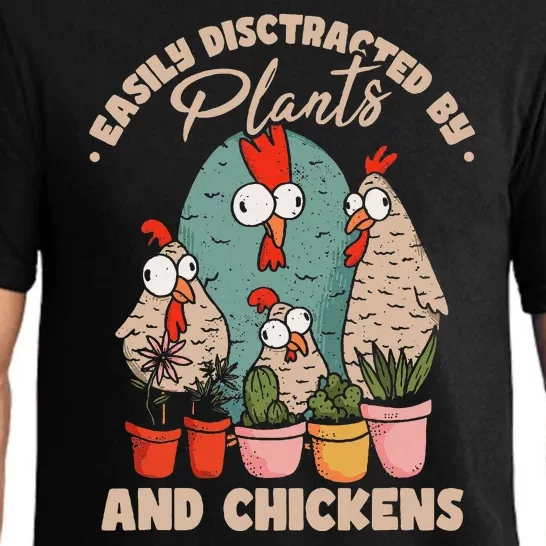 Funny Farming Gardening Plant Garden Chicken Plants Pajama Set