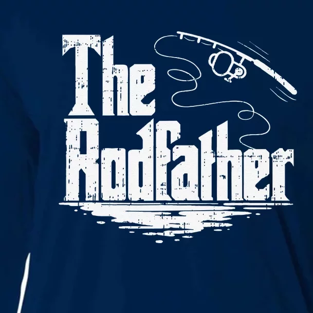 Funny Fishing Gift The Rodfather Cooling Performance Long Sleeve Crew