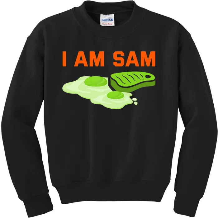 Funny Fried Green Ham And Eggs Days I Am Sam Kids Sweatshirt