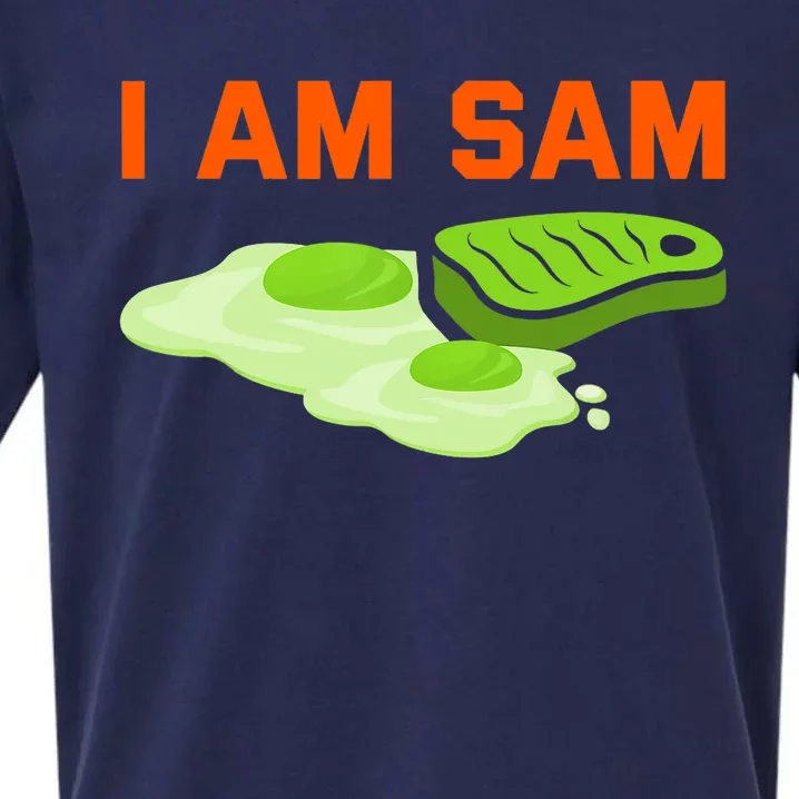 Funny Fried Green Ham And Eggs Days I Am Sam Sueded Cloud Jersey T-Shirt