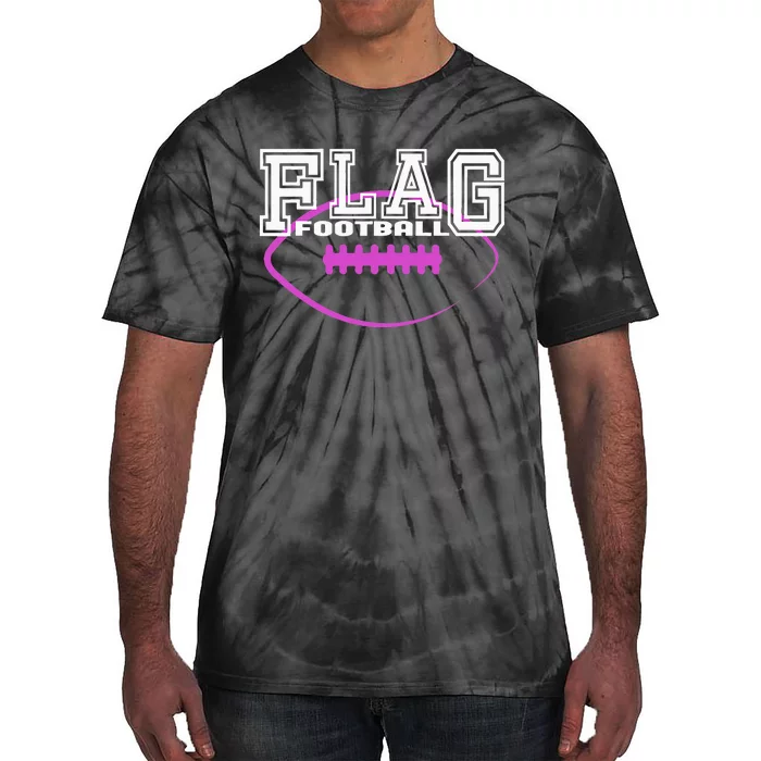 Flag Football Girl Player Team Tie-Dye T-Shirt