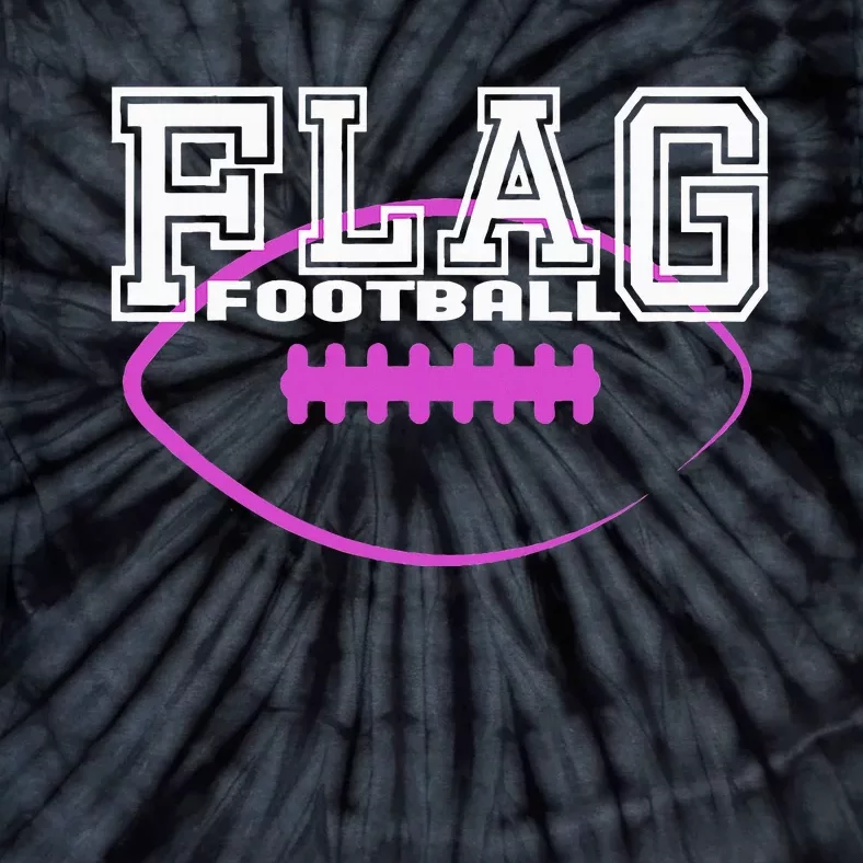 Flag Football Girl Player Team Tie-Dye T-Shirt