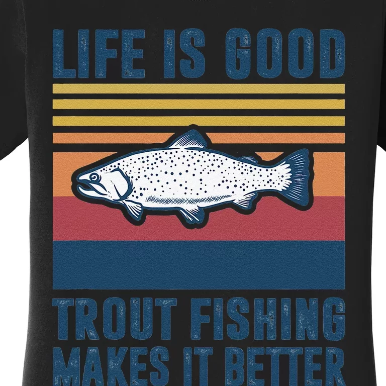 Fly Fishing Gifts Freshwater Rainbow Trout Women's T-Shirt