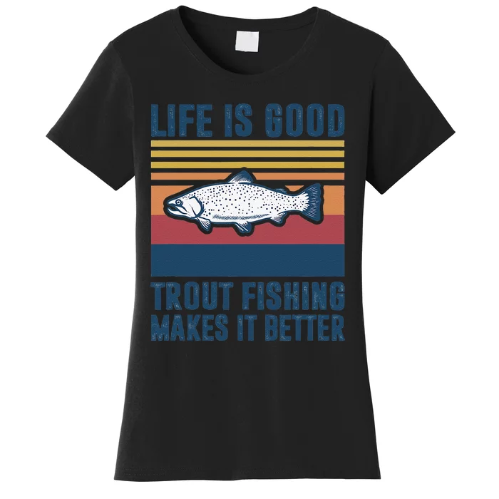 Fly Fishing Gifts Freshwater Rainbow Trout Women's T-Shirt