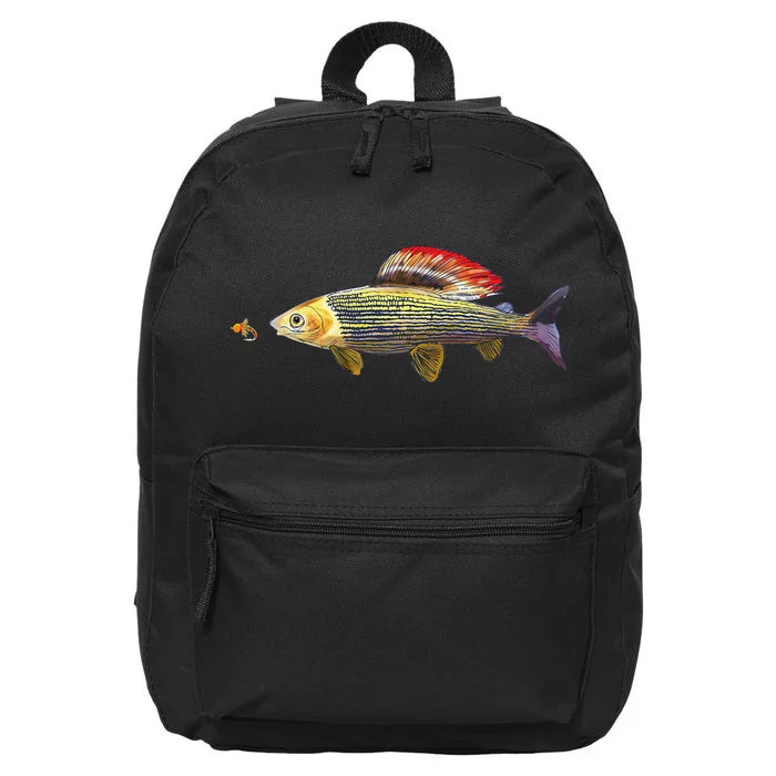 Fly Fishing Grayling Fish Nymphing Dry Fly Tying Fisherman 16 in Basic Backpack