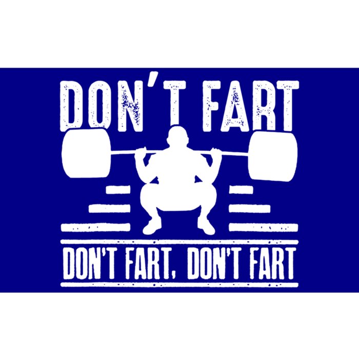 Funny Fitness Gym Workout Themed Weights Squat Don't Fart Gift Bumper Sticker