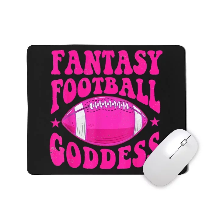 Fantasy Football Goddess Cute Draft Party Mousepad