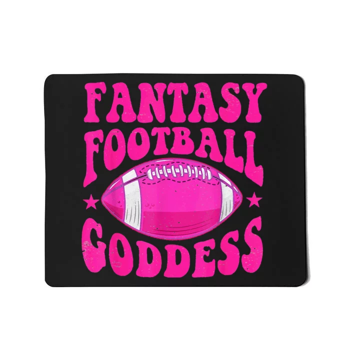 Fantasy Football Goddess Cute Draft Party Mousepad