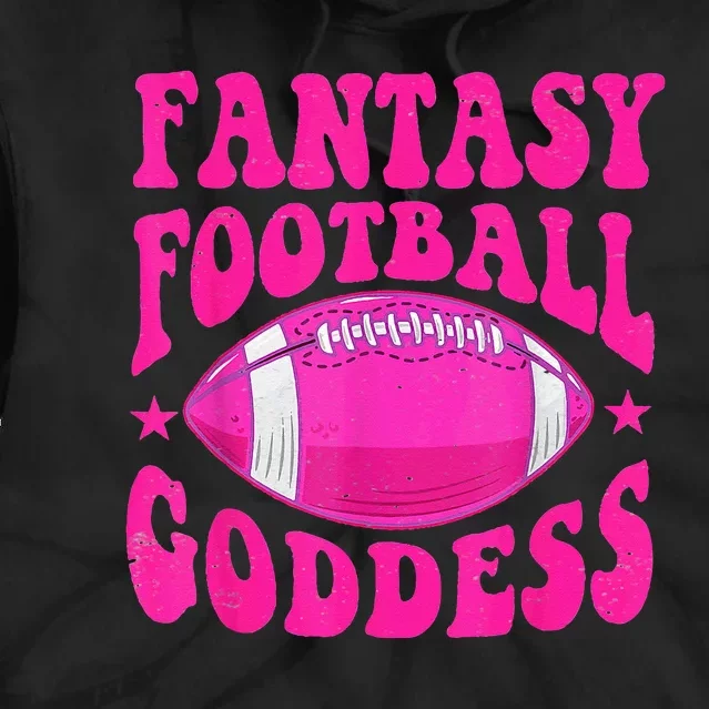 Fantasy Football Goddess Cute Draft Party Tie Dye Hoodie