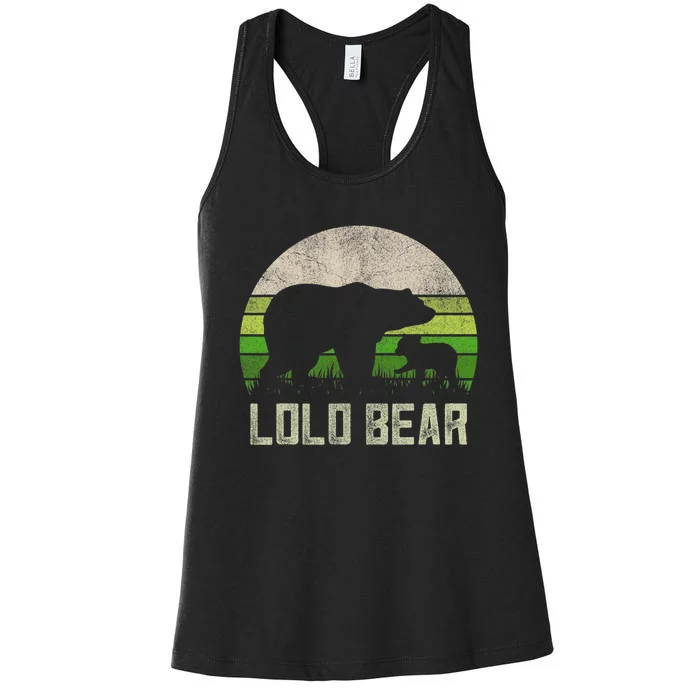 Funny Filipino Grandpa From Grandkids Cub Lolo Bear Women's Racerback Tank