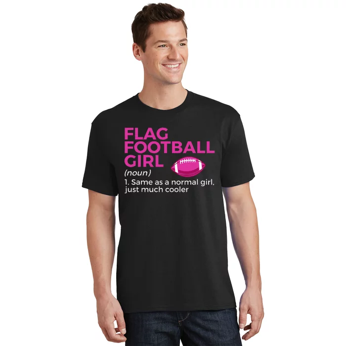 Flag Football Girl Definition T-Shirt