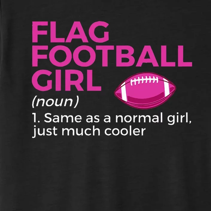 Flag Football Girl Definition ChromaSoft Performance T-Shirt