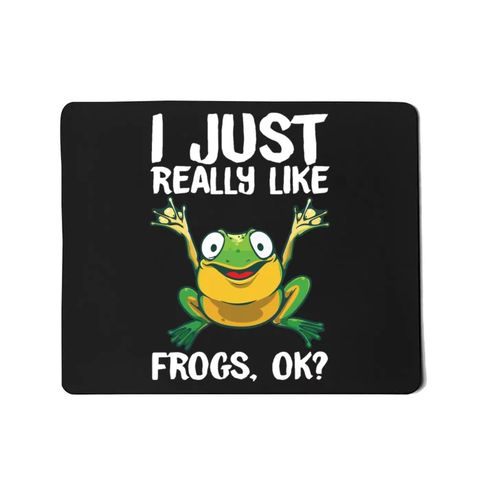 Funny Frog Gift For Cool Tadpole Frog Lover Mousepad