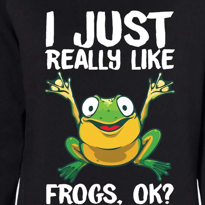 Funny Frog Gift For Cool Tadpole Frog Lover Womens California Wash Sweatshirt