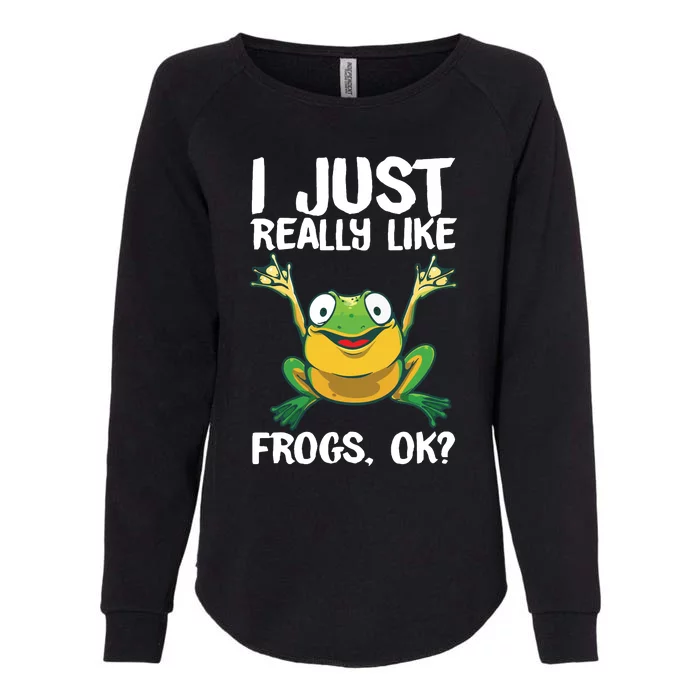 Funny Frog Gift For Cool Tadpole Frog Lover Womens California Wash Sweatshirt