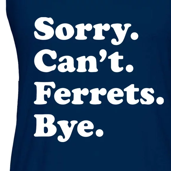 Funny Ferret Gift For Men Women Boy Or Girl Ladies Essential Flowy Tank