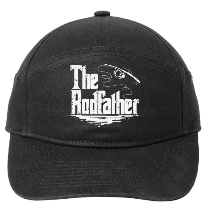 Funny Fishing Gift The Rodfather 7-Panel Snapback Hat