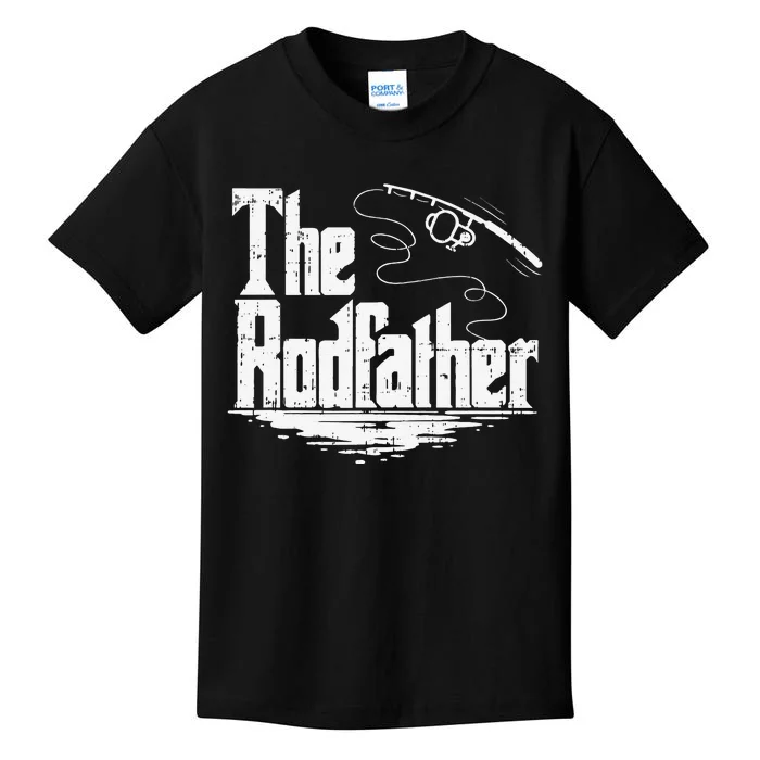 Funny Fishing Gift The Rodfather Kids T-Shirt