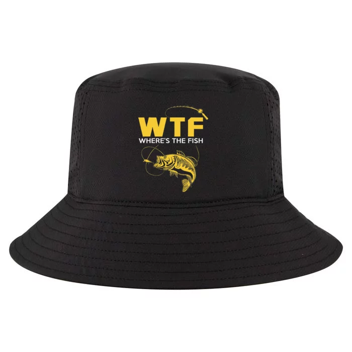 Funny Fishing Gifts WTF Wheres The Fish Cool Comfort Performance Bucket Hat