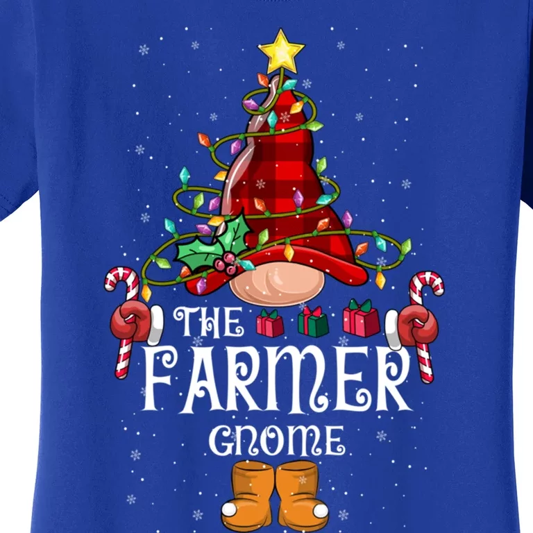 Funny Farmer Gnome Christmas Gnome Matching Family Group Great Gift Women's T-Shirt