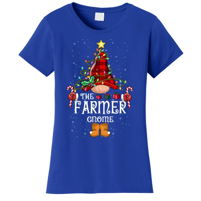 Funny Farmer Gnome Christmas Gnome Matching Family Group Great Gift Women's T-Shirt