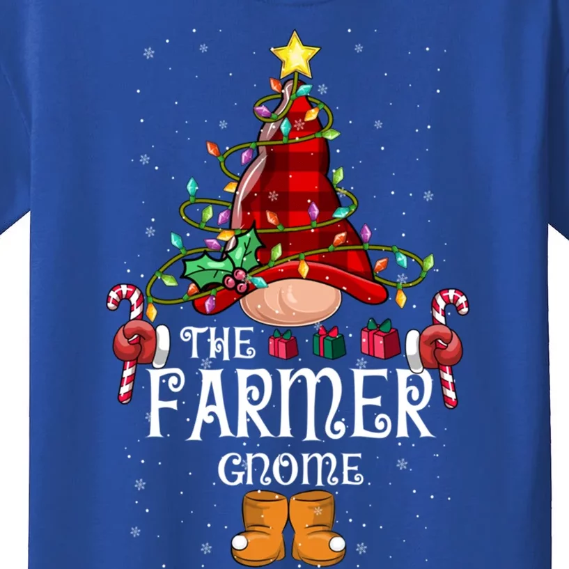 Funny Farmer Gnome Christmas Gnome Matching Family Group Great Gift Kids T-Shirt