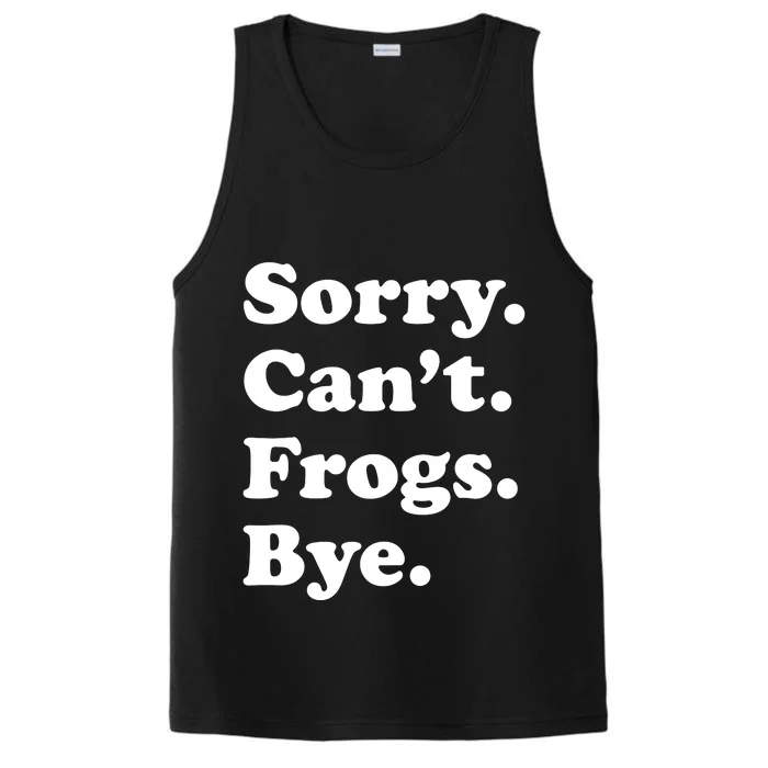 Funny Frog Gift For Performance Tank