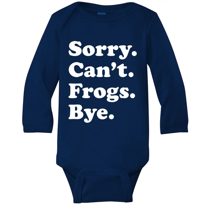 Funny Frog Gift For Baby Long Sleeve Bodysuit