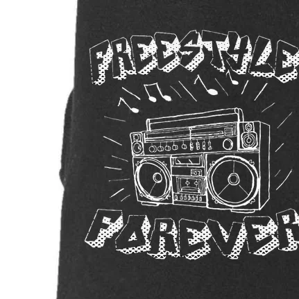 Freestyle Forever Graffiti Boombox 80S Music Doggie 3-End Fleece Hoodie