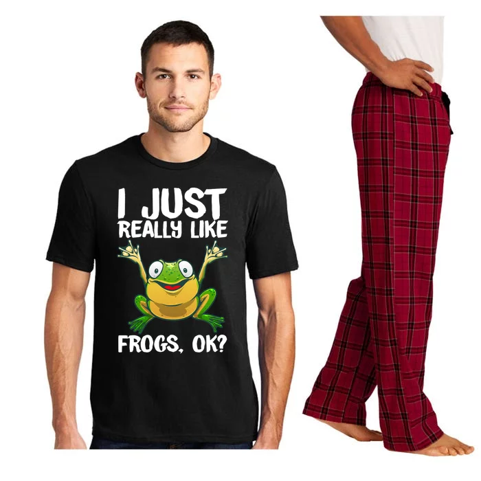 Funny Frog Gift Cool Tadpole Frog Lover Cool Gift Pajama Set