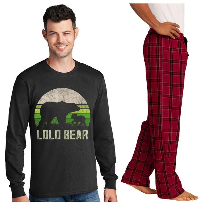 Funny Filipino Grandpa S From Grandkids Cub Lolo Bear Long Sleeve Pajama Set