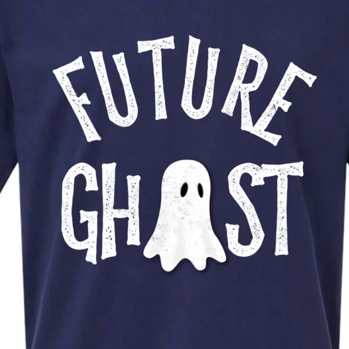 Funny Future Ghost Halloween Scary Costume For And Adults Cute Gift Sueded Cloud Jersey T-Shirt