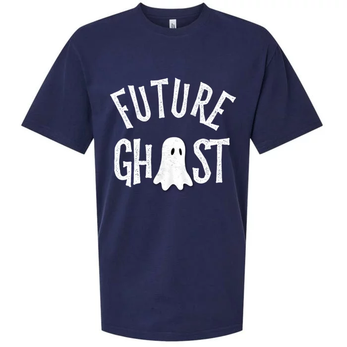 Funny Future Ghost Halloween Scary Costume For And Adults Cute Gift Sueded Cloud Jersey T-Shirt