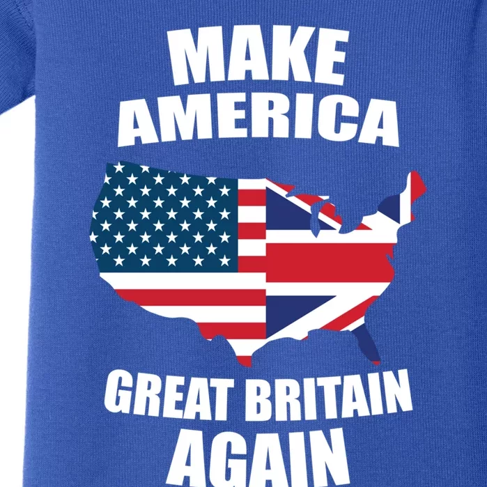 Funny Flag Gift Cute Gift Make America Great Britain Again Gift Baby Bodysuit