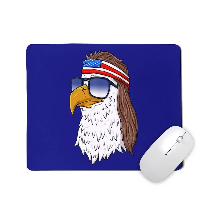 Funny Funny Gift American Bald Eagle Mullet 4th Of July Cute Gift Mousepad