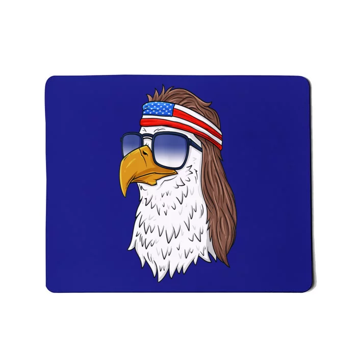 Funny Funny Gift American Bald Eagle Mullet 4th Of July Cute Gift Mousepad