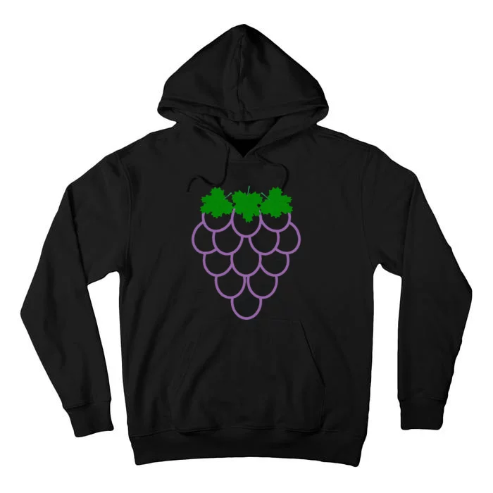 Funny Fruit Grapes Halloween Costume Kids Men Women Tall Hoodie