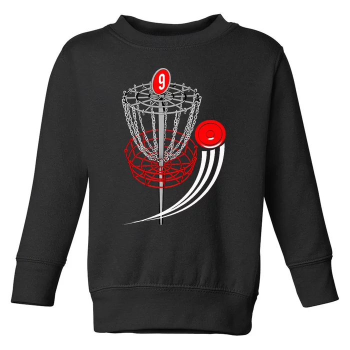 Frolf Frisbee Golf T Disc Golf Goal Toddler Sweatshirt