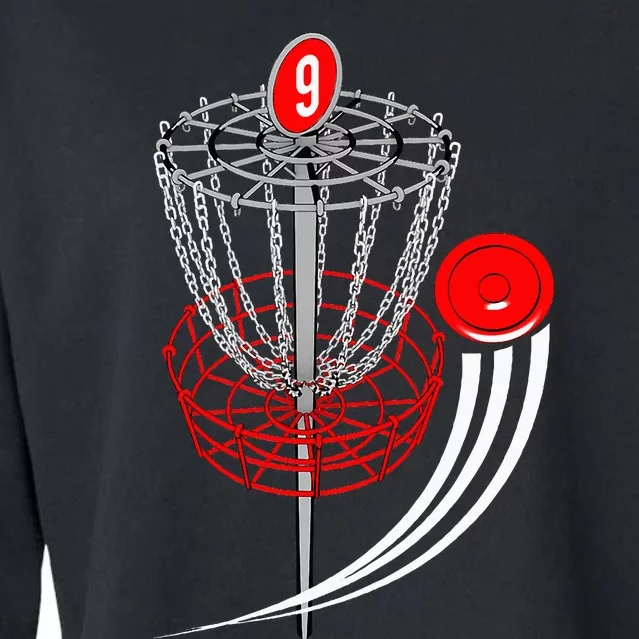 Frolf Frisbee Golf T Disc Golf Goal Cropped Pullover Crew