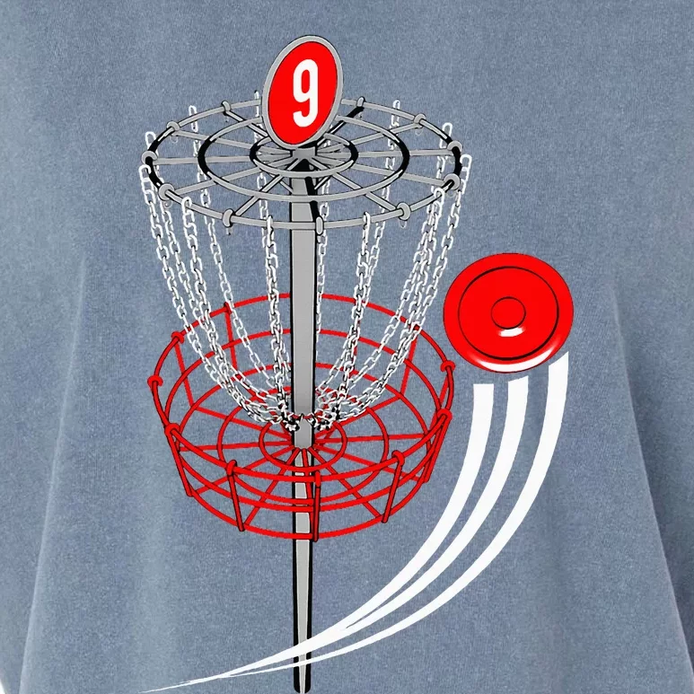 Frolf Frisbee Golf T Disc Golf Goal Garment-Dyed Women's Muscle Tee