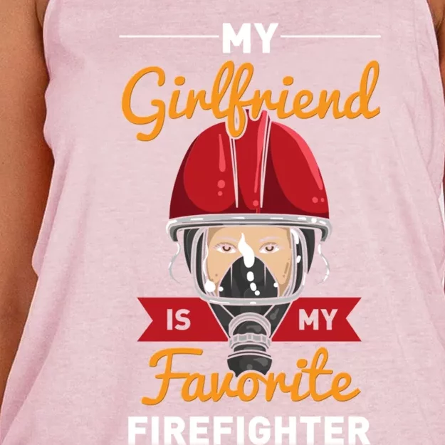 Firefighter Friend Gift Women's Knotted Racerback Tank