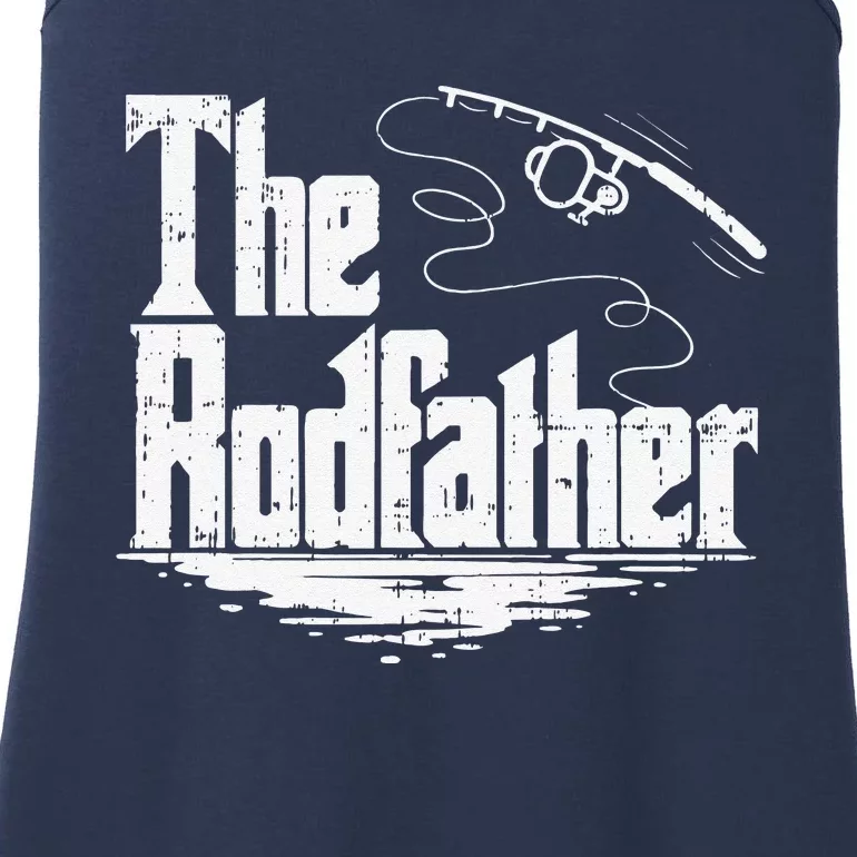 Funny Fishing Gift The Rodfather Ladies Essential Tank