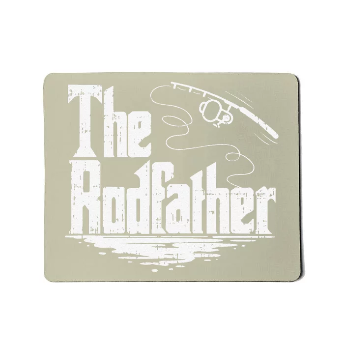 Funny Fishing Gift The Rodfather Mousepad