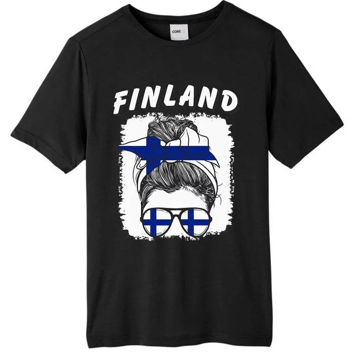 Finland  Finnish Girl Finland Flag Suomi ChromaSoft Performance T-Shirt